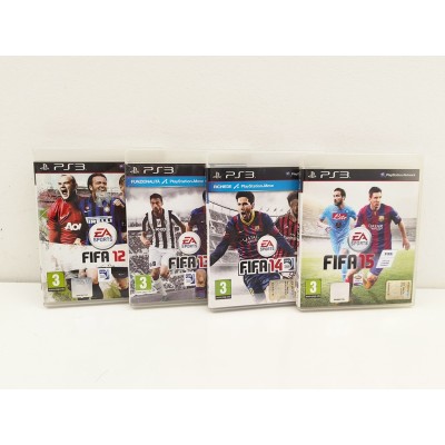 Lotto FIFA 4 Giochi Sony Playstation PS3 - Fifa 12 - Fifa 13 - Fifa 14 - Fifa 15