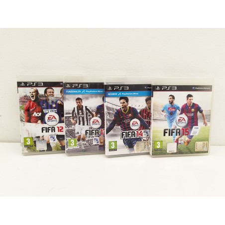 Lotto FIFA 4 Giochi Sony Playstation PS3 - Fifa 12 - Fifa 13 - Fifa 14 - Fifa 15