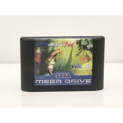 Gioco Sega Mega Drive - Earthworm Jim il lombrico con la tuta magica!