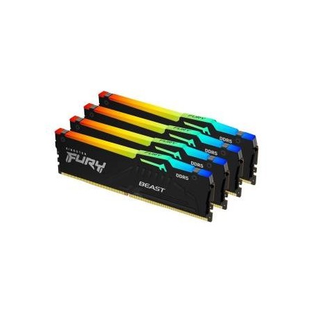  Kingston Fury Beast RGB 128GB Kit 4x32GB DDR5 5600MHz CL40 - Memorie RAM