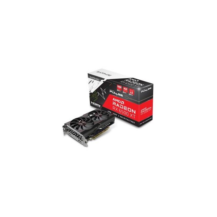 Sapphire Radeon RX 6500 XT Pulse 4GB GDDR6 HDMI/DP PCi Ex 4.0 16x - 11314-01-20G Scheda Video