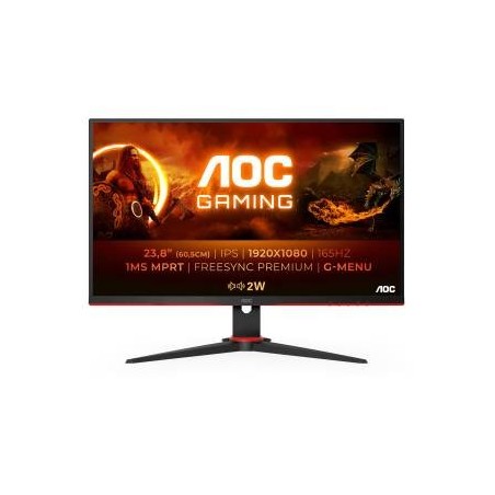 AOC 24G2SPAE Monitor 23.8" IPS 165Hz FullHD 1ms A-Sync Multimediale VGA/HDMI/DP