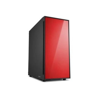 Sharkoon AM5 Silent Red Middle Tower No Power MinITX/mATX/ATX Nero/Rosso