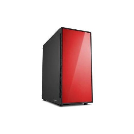 Sharkoon AM5 Silent Red Middle Tower No Power MinITX/mATX/ATX Nero/Rosso