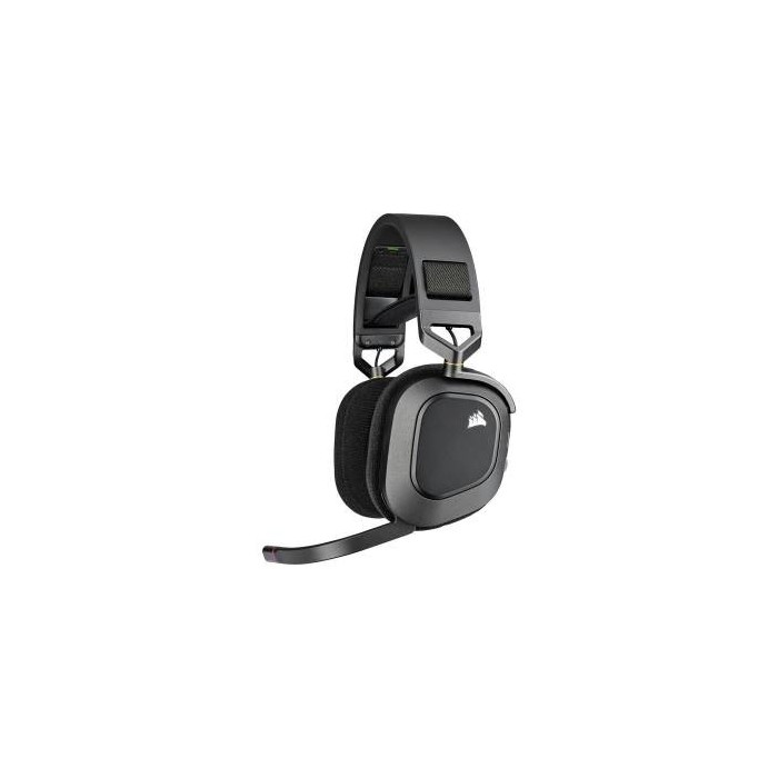 Corsair HS80 RGB Wireless Cuffie con Microfono PC/PS4/Xbox One Carbon "Corsair Renewed"