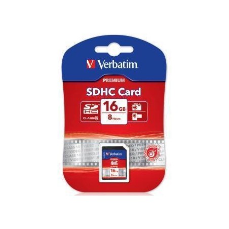 Verbatim 16GB SDHC 43962 10/10MB/s Classe 10