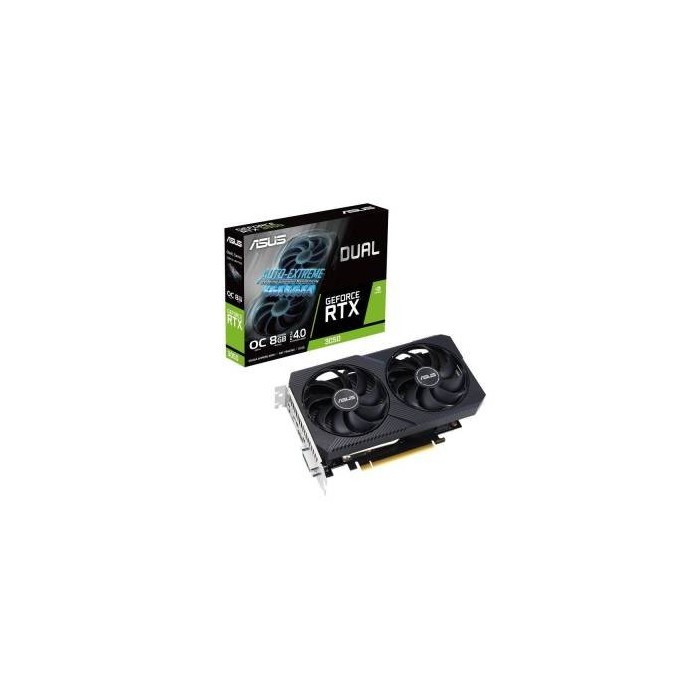 Asus GeForce Dual RTX 3050 8GB GDDR6 HDMI/DVI/DisplayPort PCi Ex 4.0 16x - DUAL-RTX3050-O8G-V2