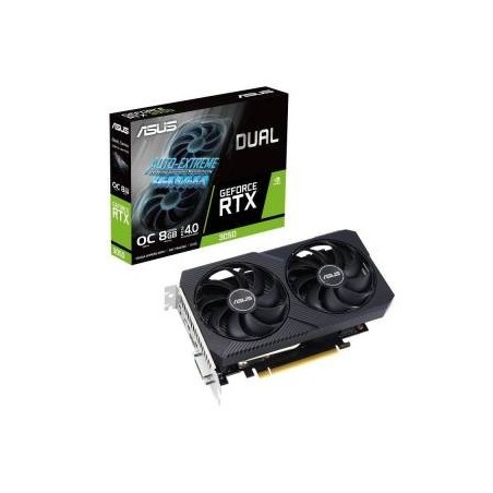 Asus GeForce Dual RTX 3050 8GB GDDR6 HDMI/DVI/DisplayPort PCi Ex 4.0 16x - DUAL-RTX3050-O8G-V2