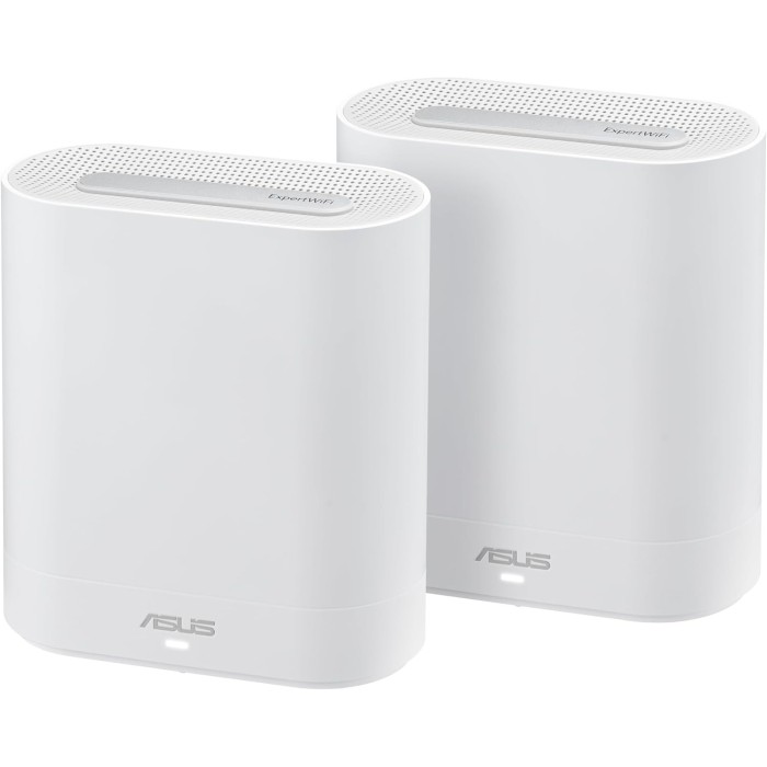 Asus ExpertWifi EBM68 Router Wireless AX 7800Mbps Tri Band Nero 2-Pack