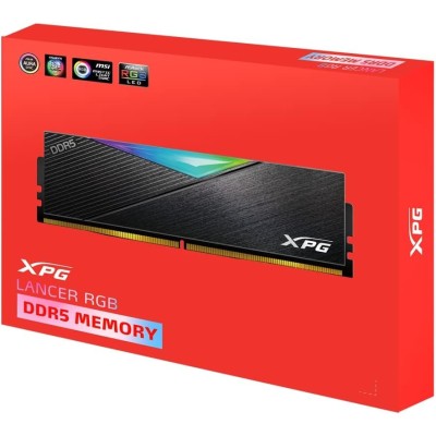 Adata XPG Lancer RGB 32GB Kit 2x16GB DDR5 5200MHz CL38 - AX5U5200C3816G-DCLARBK Memoria RAM