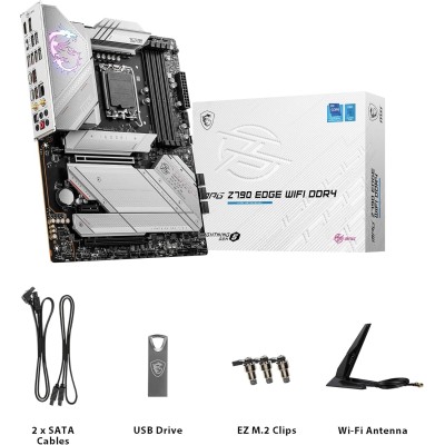 MSI MPG Z790 Edge Wi-Fi Intel Z790 4*DDR4 5*M.2 7*SataIII sk1700 ATX HDMI/DP