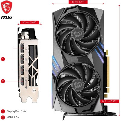 MSI GeForce RTX 4060 Ti Gaming X 8G GDDR6 DLSS3 1*HDMI/3*DisplayPort PCi Ex 4.0 16x