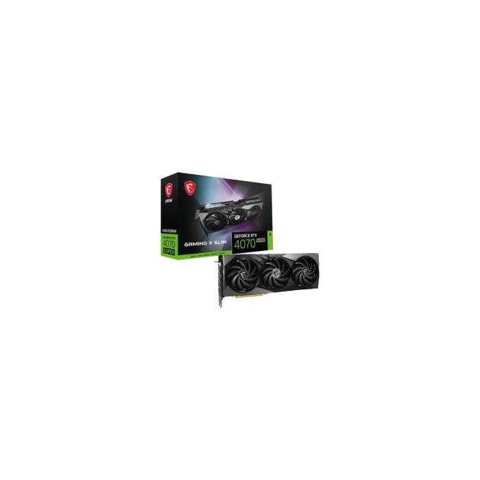 MSI GeForce RTX 4070 Super 12G Gaming X Slim GDDR6X DLSS3 1*HDMI/3*DP PCi Ex 4.0 16x