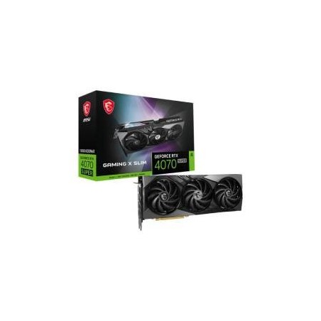 MSI GeForce RTX 4070 Super 12G Gaming X Slim GDDR6X DLSS3 1*HDMI/3*DP PCi Ex 4.0 16x