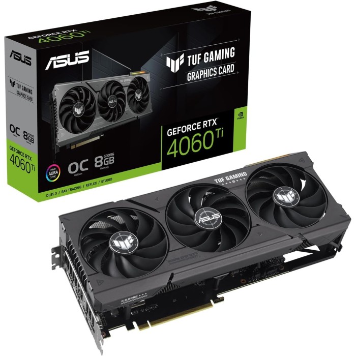 Asus TUF GeForce RTX 4060 Ti OC Gaming 8GB GDDR6 DLSS 3 HDMI/3*DP PCi Ex 4.0 16x