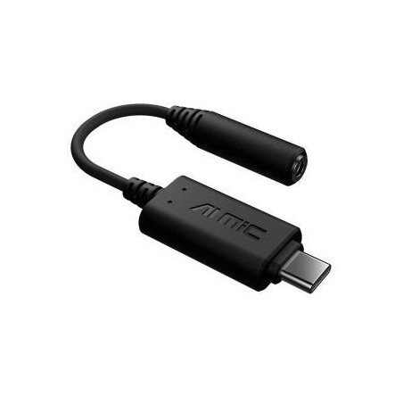 Asus AI Noise-Canceling Mic Adattatore Type-C to jack 3.5mm Nero