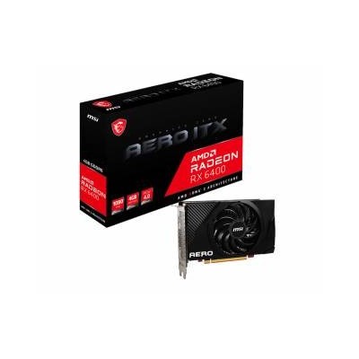 MSI Radeon RX 6400 Aero ITX 4GB GDDR6 HDMI/DP PCi Ex 4.0 16x 