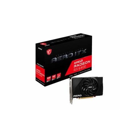 MSI Radeon RX 6400 Aero ITX 4GB GDDR6 HDMI/DP PCi Ex 4.0 16x 