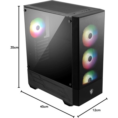 MSI MAG Forge 112R Case Midi Tower Vetro Temperato No-Power minITX/mATX/ATX Nero