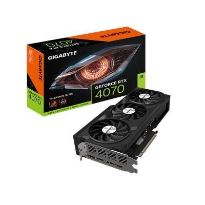 Gigabyte GeForce RTX 4070 Windforce OC 12GB GDDR6X DLSS3  1*HDMI/3*DP PCi Ex 4.0 16x