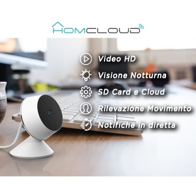 Homcloud - Telecamera Wi-Fi Mini 8S - NUOVO