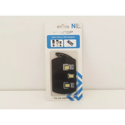 Adattatore SIM Kit 4in1 Adattatore Nano e Micro SIM + spillo e porta MicroSD - NUOVO