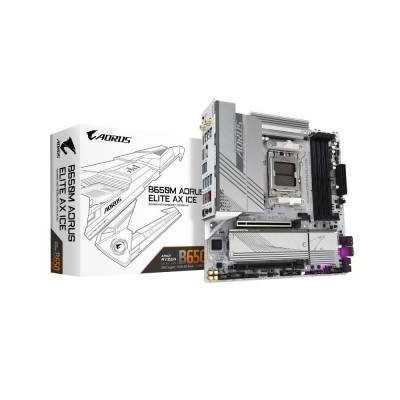 Gigabyte B650M Aorus Elite AX ICE AMD B650 4*DDR5 2*M.2 4*SataIII AM5 HDMI/DisplayPort mATX