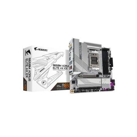 Gigabyte B650M Aorus Elite AX ICE AMD B650 4*DDR5 2*M.2 4*SataIII AM5 HDMI/DisplayPort mATX