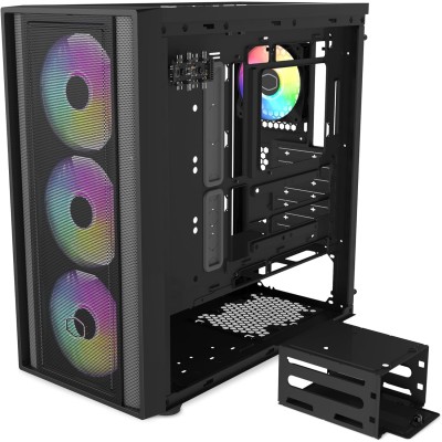 Cooler Master Masterbox 600 BTF ARGB Black Middle Tower Vetro Temperato No-Power Mini-ITX/mATX/ATX/E-ATX