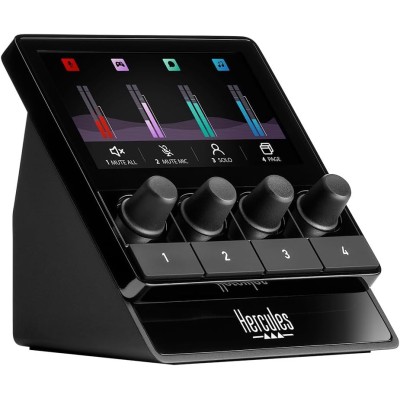 Hercules Stream 100 Controller audio 4 Tasti Nero