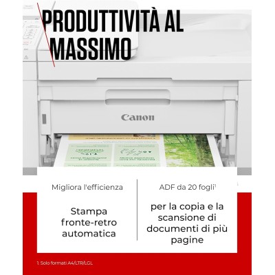 Canon PIXMA TR4751i Stampante Multifunzione InkJet a colori A4 8,8/4,4 ipm Wi-Fi Bianco