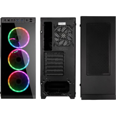 Kolink Horizon ARGB Middle Tower Vetro Temperato No-Power minITX/mATX/ATX