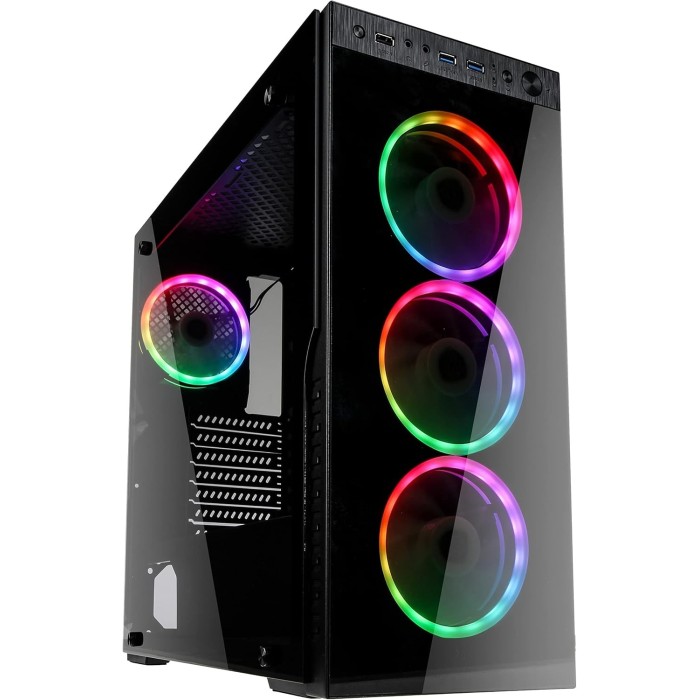 Kolink Horizon ARGB Middle Tower Vetro Temperato No-Power minITX/mATX/ATX