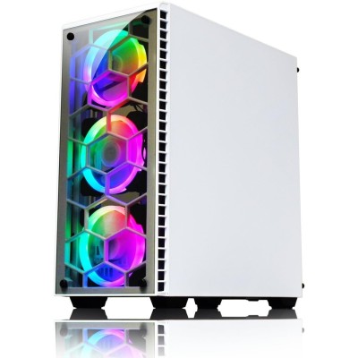 Kolink Observatory ARGB Middle Tower Vetro Temperato No Power minITX/mATX/ATX/E-ATX Bianco