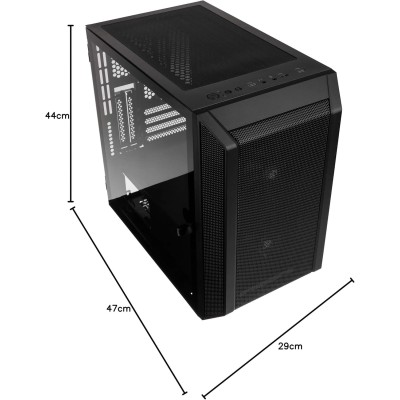 Kolink Citadel Mesh Mini Tower Vetro Temperato No-Power minITX/mATX