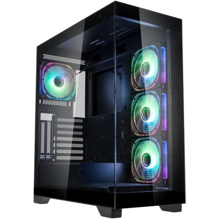 Kolink Unity Peak ARGB Case Mid-Tower Vetro Temperato No-Power minITX/mATX/ATX