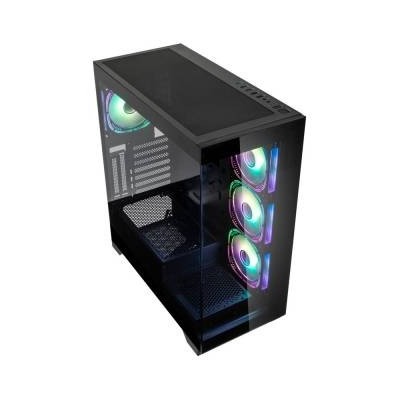 Kolink Unity Peak ARGB Case Mid-Tower Vetro Temperato No-Power minITX/mATX/ATX