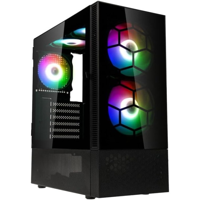 Kolink Observatory MX Glass ARGB Case Mid-Tower Vetro Temperato No-Power minITX/mATX/ATX