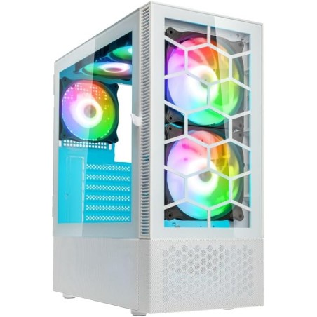 Kolink Observatory MX Glass White ARGB Case Mid-Tower Vetro Temperato No-Power minITX/mATX/ATX