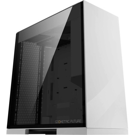 Geometric Future Lohan Case Mid Tower No-Power Vetro Temperato minITX/mATX/ATX/SSI-EEB Bianco