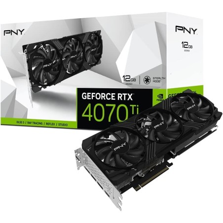 PNY GeForce RTX 4070 Ti 12GB VERTO Triple Fan GDDR6X DLSS3 1*HDMI/3*DP PCi Ex 4.0 16x