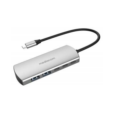 Mediacom MD-C324 Docking Station USB-C to 2*USB3.0/2*USB-C