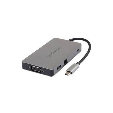 Mediacom MD-C318 Adattatore USB-C to HDMI/2*USB3.0/SD/GLAN