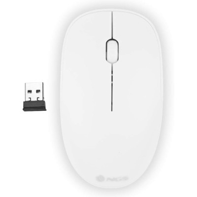 NGS 8435430605297 Fog Mouse Ottico 1200Dpi Wireless Bianco