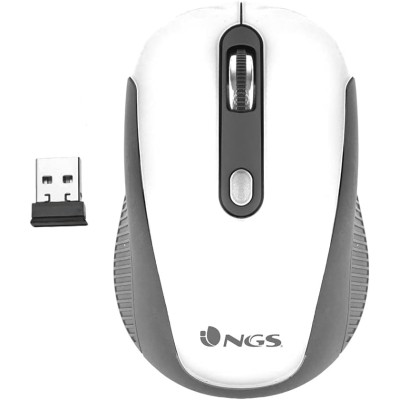 NGS White Haze Mouse Ottico 1600Dpi Wireless Nero/Bianco