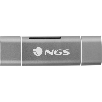 NGS Ally Reader Card Reader microUSB/Type-C microSD/SD Grigio