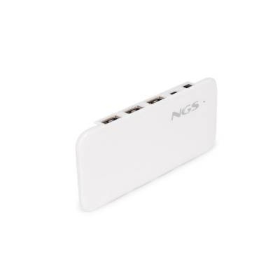 NGS IHUB 7 iReader Card USB 2.0 7 porte. Colore Bianco