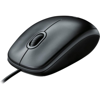 Logitech B100 mouse ottico 800dpi USB Nero