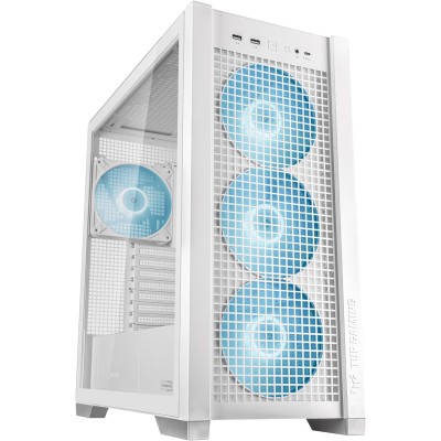 Asus TUF Gaming GT302 ARGB White Mid Tower No-Power Vetro Temperato E-ATX/ATX/mATX/minITX