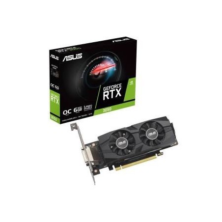 Asus GeForce RTX 3050 LP BRK OC Edition 6GB GDDR6 DLSS HDMI/DisplayPort/DVI-D PCI Ex. 4.0 16x